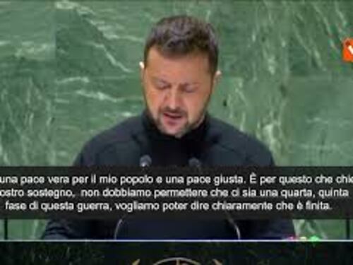 Zelensky all'Onu: "Vogliamo pace vera, non accordo imposto"