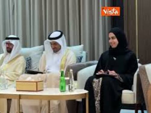 Fontana incontra ad Abu Dhabi il Presidente del Consiglio federale degli Emirati Arabi Saqr Ghobash