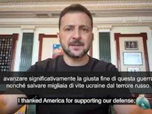 Guerra Ucraina, Zelensky: "La Russia deve essere costretta alla pace"