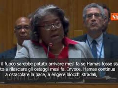 Consiglio sicurezza Onu, gli Stati Uniti chiedono il rilascio degli ostaggi israeliani - SOTTOTITOLI