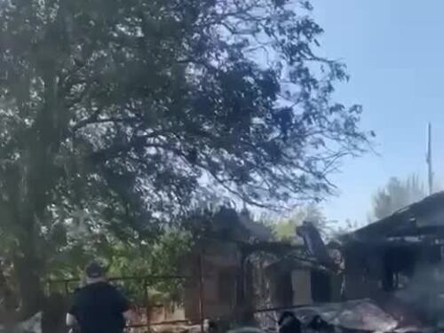 Il relitto del drone stealth russo abbattuto dal fuoco amico in Donbass