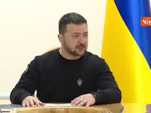 Zelensky a riunione Consiglio di sicurezza e difesa nazionale dell'Ucraina