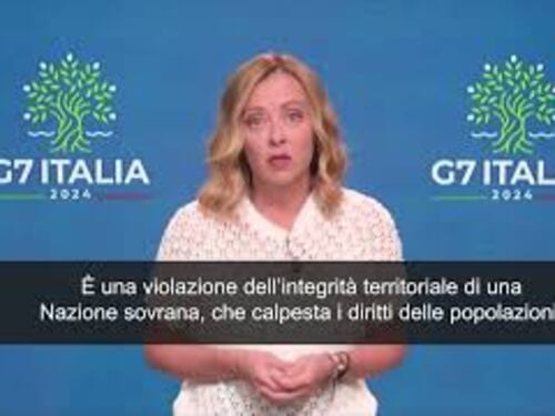 Guerra Ucraina, Meloni: "Annessione illegale Crimea gravissima violazione"