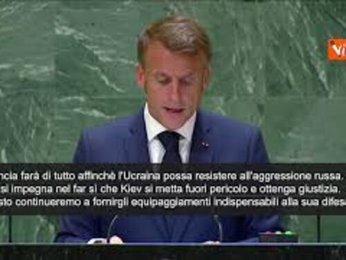 Macron: "La Francia farà di tutto affinché Kiev possa resistere all'aggressione russa" - SOTTOTITOLI