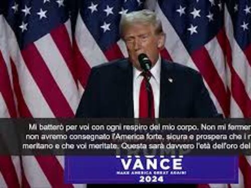 Trump annuncia la vittoria: "Sono il 47esimo presidente degli Stati Uniti"