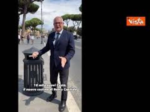 Gualtieri: "A Roma 18mila nuovi cestini, triplichiamo numero"