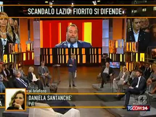 Lo scontro tra Santanchè e Fiorito in tv