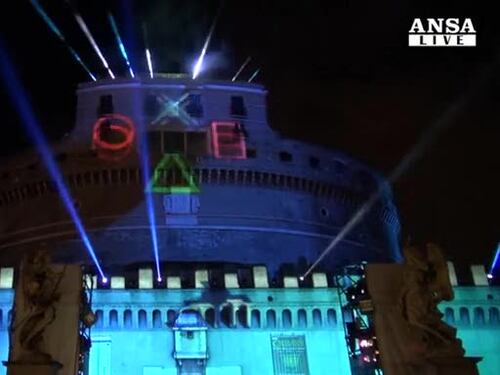La PS4 sbarca in Italia: spettacolo a Castel Sant'Angelo
