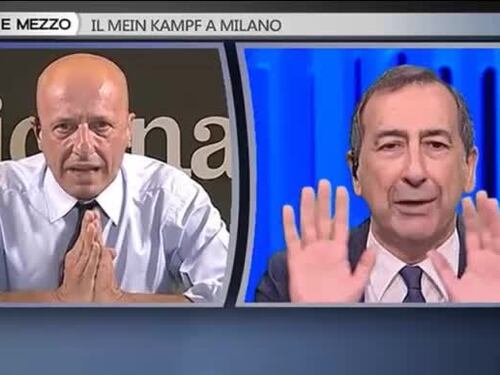 Sallusti contro Sala. Lite in diretta dalla Gruber