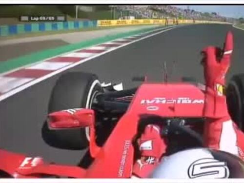 Vettel dedica la vittoria di Ungheria a Bianchi