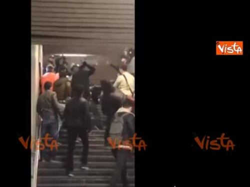 Besiktas-Napoli, scontri in metropolitana