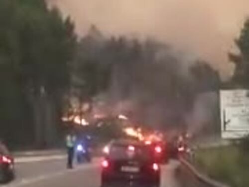 Incendio in Portogallo: le fiamme nei boschi
