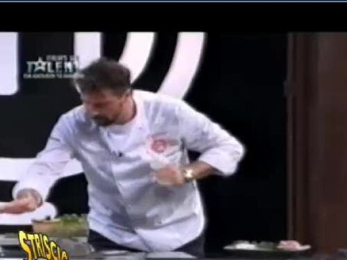 Striscia contro MasterChef: "Sudore nel piatto di Stefano"