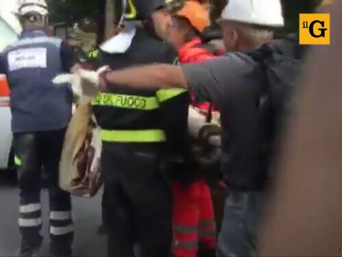 Un'altra vittima estratta da macerie ad Amatrice