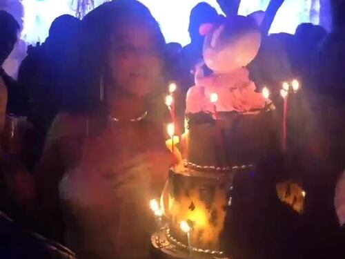 Rihanna festeggia 27 anni (Con Leo Di Caprio)