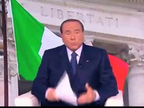 Berlusconi: "Italiani di buona volontà scendano in campo"