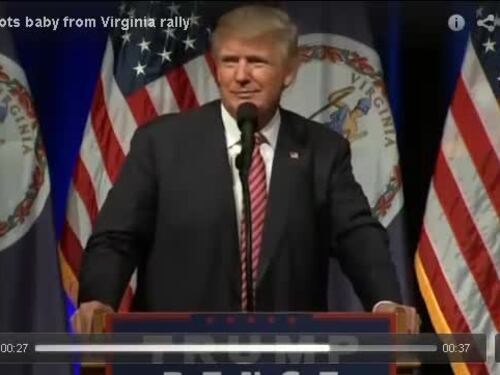 Trump e il bimbo che piange