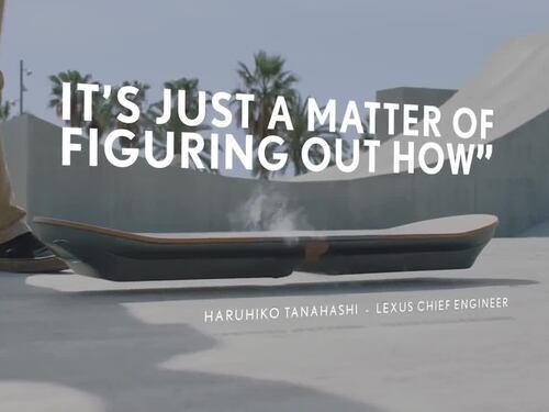Ecco l'hoverboard di Lexus