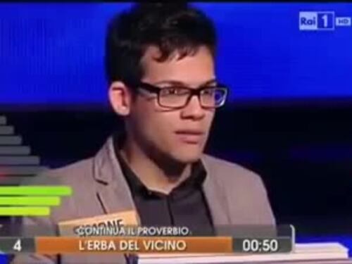 Gaffe in diretta all'Eredità: "L'erba del vicino..."