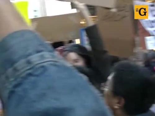 Le proteste anti-Trump a New York