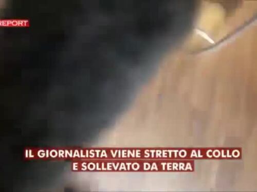 Report, aggredito un giornalista