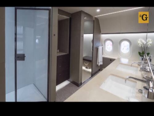 Boing 787 trasformato in jet privato superlussuoso
