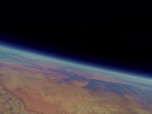 La Terra ripresa dalla stratosfera con una GoPro