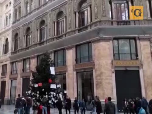 Ecco Rubacchio, l’albero di Natale della Galleria Umberto
