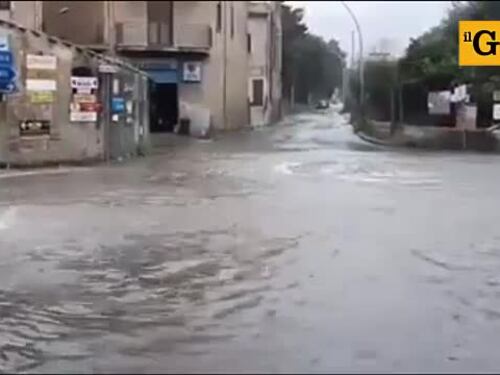 Il maltempo colpisce anche la Sicilia