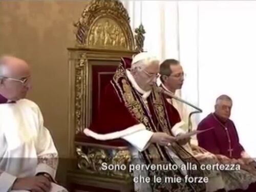 Dimissioni di Papa Benedetto XVI