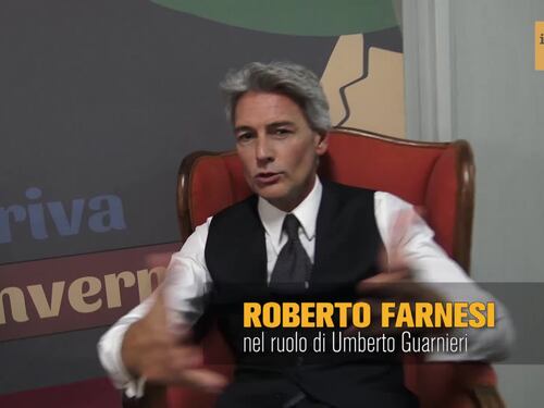 Roberto Farnesi sul set de "Il Paradiso delle Signore"