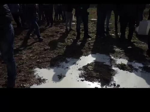 La protesta dei pastori siciliani contro il caro latte