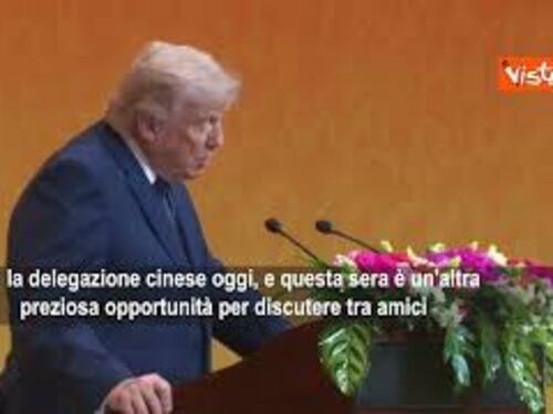 Trump: Voglio ringraziare il mio amico Xi Jinping per questa bellissima giornata