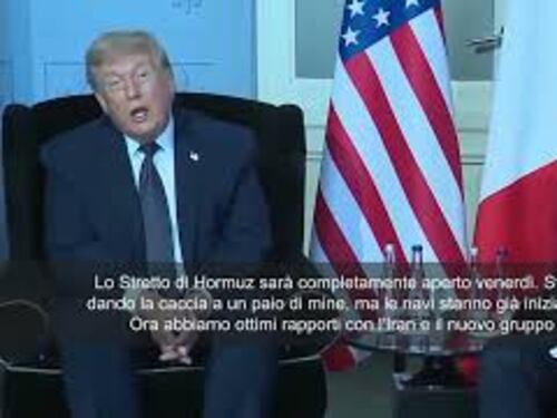 Trump: Lo Stretto di Hormuz sarà completamente aperto venerdì. Abbiamo ottimi rapporti con Iran