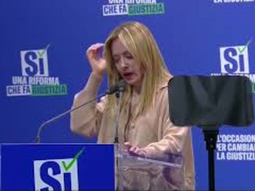 Referendum giustizia, Meloni: Nessuno ha in mente di liberarsi della magistratura