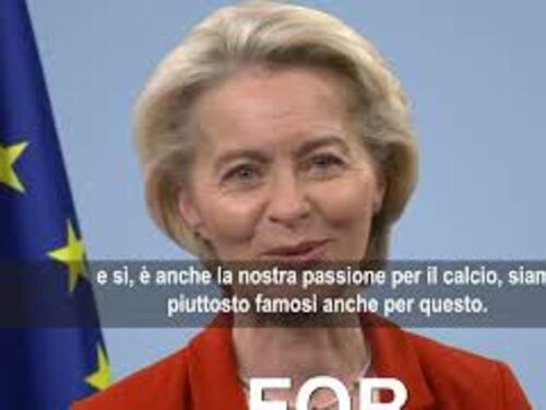 Festa d’Europa, Von Der Leyen: Celebriamo ciò che ci rende europei, democrazia, libertà e calcio