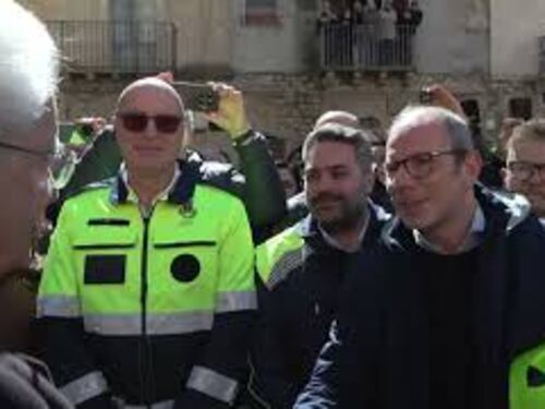 Il Presidente Mattarella incontra la popolazione di Niscemi