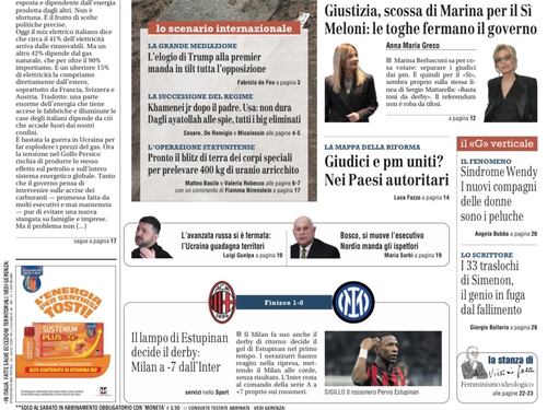 La chiamata al “no” dei musulmani, la lettera di Marina Berlusconi, la nuova Guida suprema iraniana