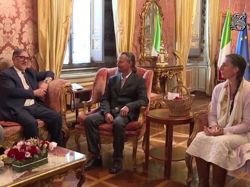 I coniugi della famiglia del bosco incontrano La Russa