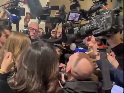 L'arrivo di Chiara Ferragni in tribunale