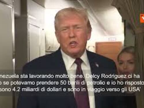 Trump: Il Venezuela adesso sta lavorando molto bene