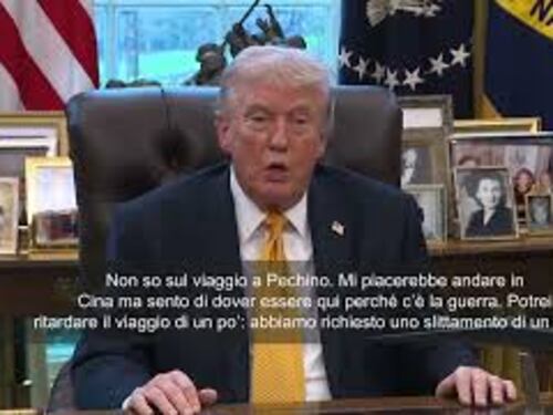 Trump: Ho chiesto a Cina di far slittare il mio viaggio di un mese a causa della guerra in Iran