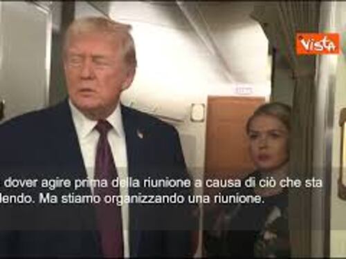Trump: Iran ci ha chiesto di negoziare. Stiamo organizzando incontro
