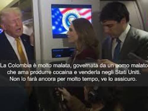 Trump: Colombia malata e governata da un uomo che produce cocaina