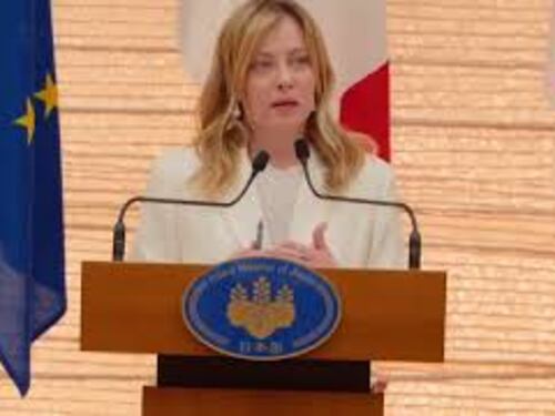 Meloni: Da Italia e Giappone impegno comune per la pace a Kiev e in Medio Oriente