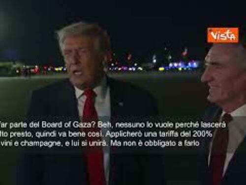 Board of Gaza, Trump: Macron? Nessuno lo vuole. Applicherò dazi 200% su suoi vini e champagne