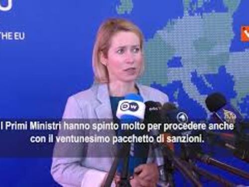 Kallas: Approvato prestito all'Ucraina di 50 miliardi, segnale che la Russia non può vincere