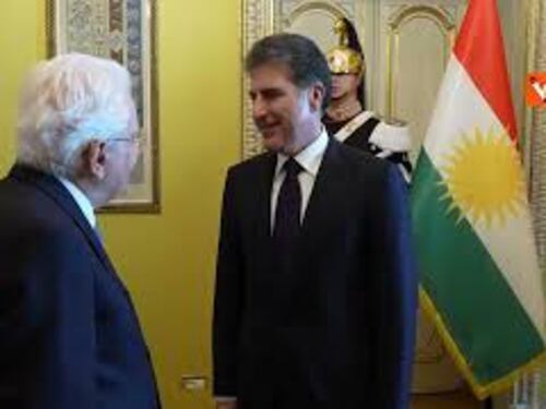 Mattarella riceve il Presidente della Regione Autonoma del Kurdistan iracheno Nechirvan Barzani