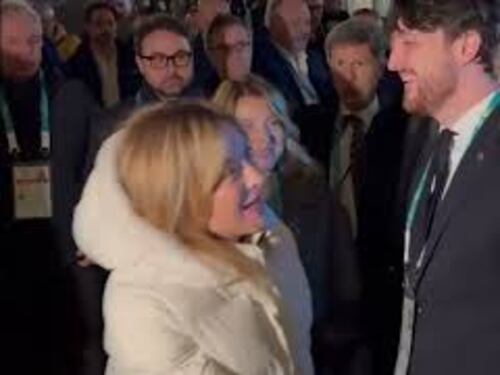 Milano Cortina 2026, il Presidente del Veneto Stefani accoglie Meloni alla cerimonia di chiusura