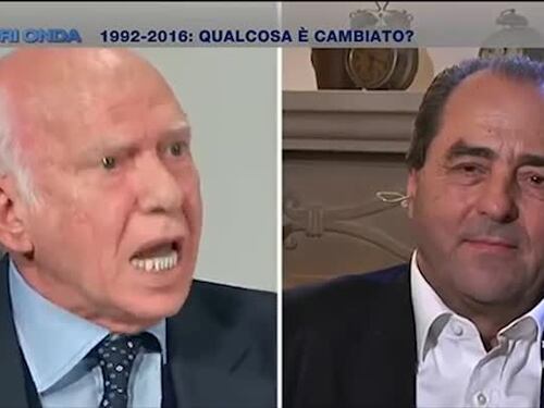 Lo scontro tra Cirino Pomicino e Antonio Di Pietro